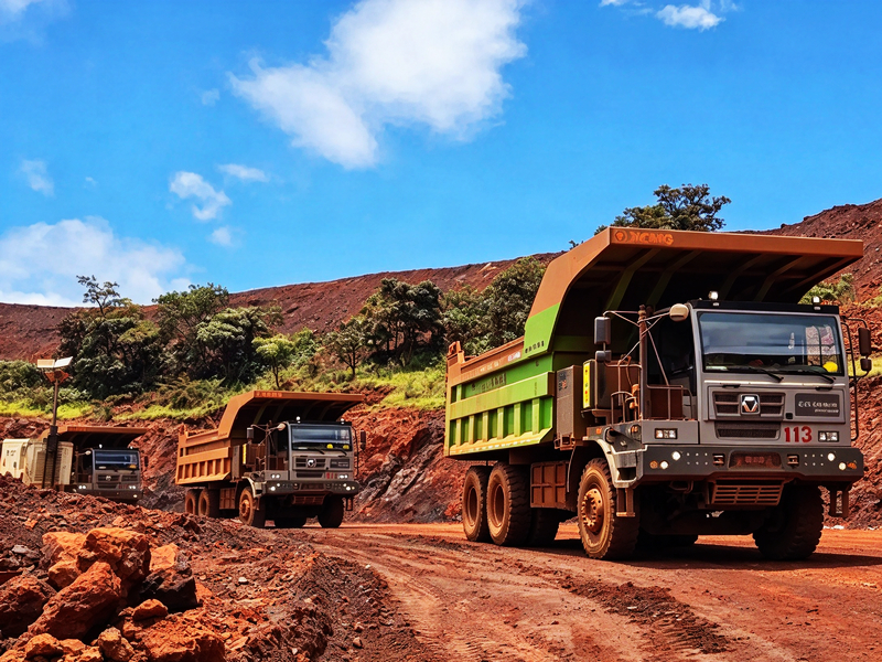 XCMG XGE110 Electric Mining Truck Accelerates Green Mining